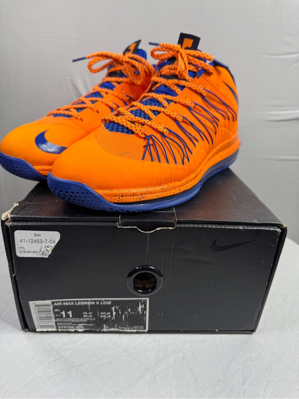 Nike Air Max LeBron X Low in men’s size 11.